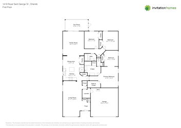 Floor plan 1 for 1419 Royal Saint George Dr