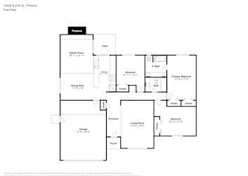 Floor plan 1 for 14226 N 27th Dr