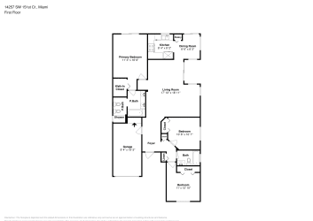 Floor plan 1 for 14257 SW 151st Ct