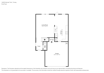 Floor plan 1 for 1428 Embrook Trl