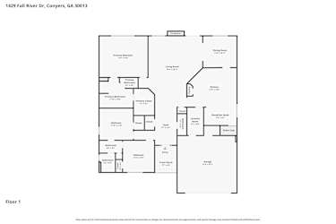 Floor plan 1 for 1429 Fall River Dr