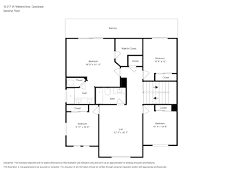 Floor plan 2 for 14317 W Weldon Ave