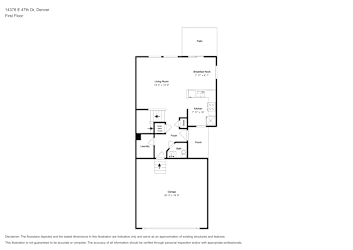 Floor plan 2 for 14378 E 47th Dr