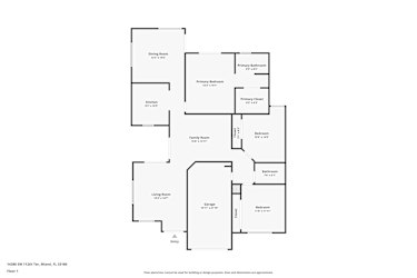 Floor plan 1 for 14380 SW 112th Ter
