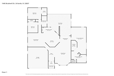 Floor plan 1 for 1440 Bradwell Dr