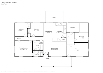 Floor plan 1 for 1444 W Morrow Dr