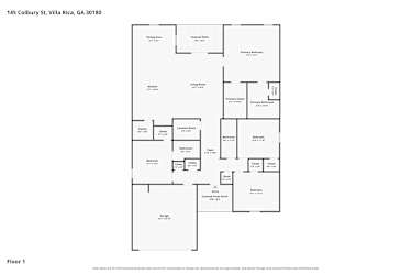Floor plan 1 for 145 Colbury St
