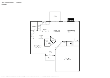 Floor plan 1 for 14531 Asheton Creek Dr