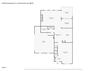 Floor plan 1 for 14535 Greenpoint Ln