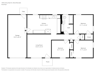 Floor plan 1 for 1455 Colony East Cir