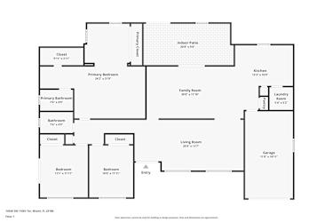 Floor plan 1 for 14550 SW 110th Ter