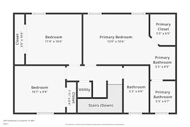 Floor plan 2 for 1456 Thistlewood Ln