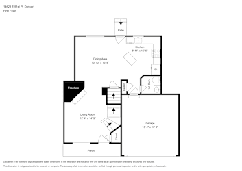 Floor plan 2 for 14623 E 51st Pl
