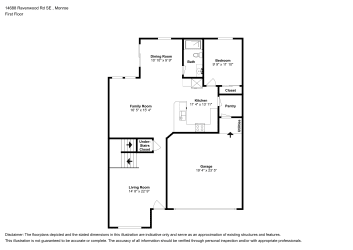 Floor plan 1 for 14688 Ravenwood Rd SE