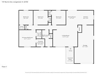Floor plan 1 for 147 Burns Ave