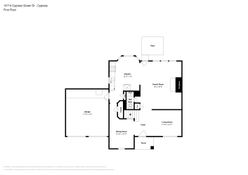 Floor plan 1 for 14714 Cypress Green Dr