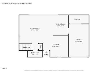Floor plan 1 for 14736 SW 92nd Street Rd