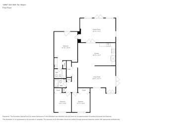 Floor plan 1 for 14867 SW 56th Ter