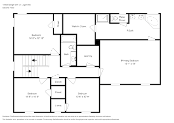Floor plan 2 for 1492 Ewing Farm Dr