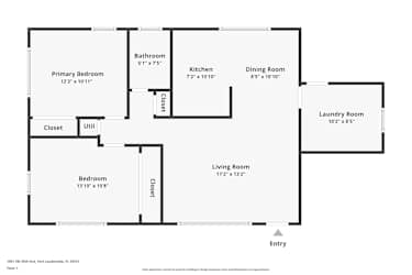 Floor plan 1 for 1501 SW 25th Ave