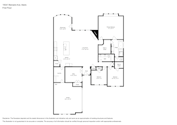 Floor plan 1 for 15041 Belclaire Ave