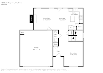 Floor plan 1 for 1505 Dexter Ridge Dr