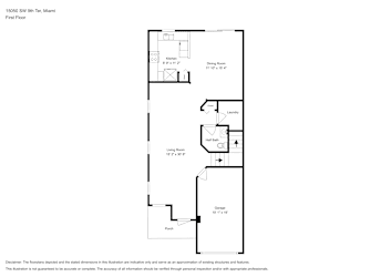 Floor plan 1 for 15050 SW 9th Ter