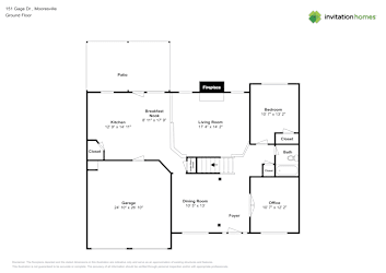 Floor plan 1 for 151 Gage Dr