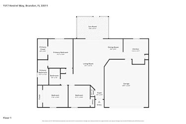 Floor plan 1 for 1517 Kestrel Way