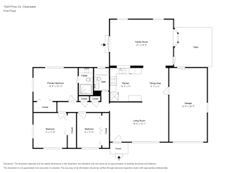 Floor plan 1 for 1520 Price Cir