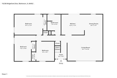 Floor plan 2 for 15238 Ridgeland Ave