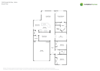Floor plan 1 for 1529 Emerald Hill Way