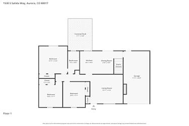 Floor plan 2 for 1530 S Salida Way