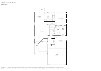Floor plan 1 for 1532 W Burgess Ln