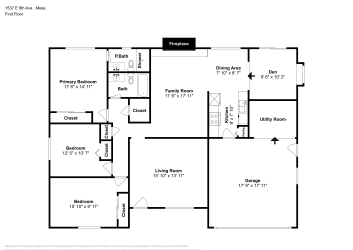Floor plan 1 for 1537 E 6th Ave