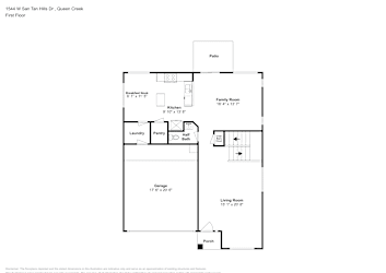 Floor plan 1 for 1544 W San Tan Hills Dr