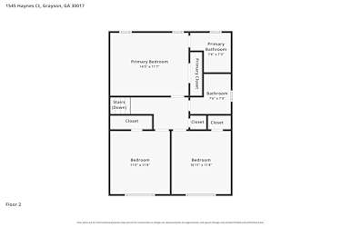 Floor plan 2 for 1545 Haynes Ct