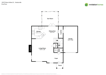 Floor plan 1 for 15475 Stone Hollow Dr