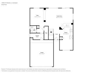 Floor plan 1 for 15555 W Meade Ln