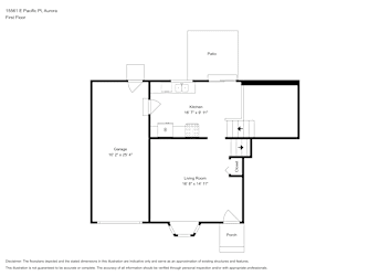 Floor plan 2 for 15561 E Pacific Pl