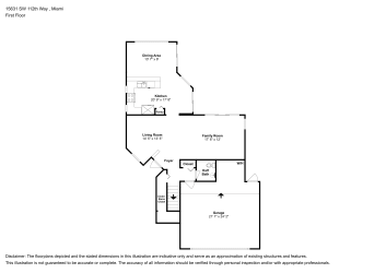 Floor plan 1 for 15631 SW 112th Way
