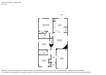 Floor plan 1 for 1567 Alcovy Falls Dr