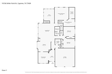 Floor plan 1 for 15726 Stiller Park Dr