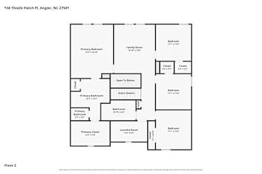Floor plan 2 for 158 Thistle Patch Pl