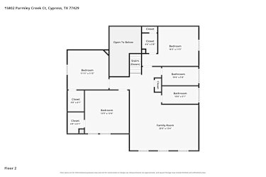 Floor plan 1 for 15802 Parmley Creek Ct