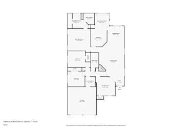 Floor plan 1 for 15814 Little Miss Creek Dr