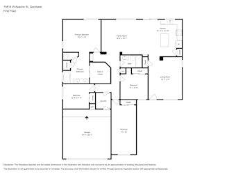 Floor plan 1 for 15816 W Apache St