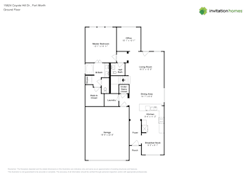 Floor plan 1 for 15824 Coyote Hill Dr