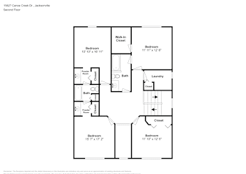 Floor plan 2 for 15827 Canoe Creek Dr