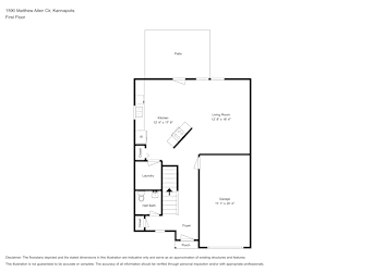 Floor plan 1 for 1590 Matthew Allen Cir